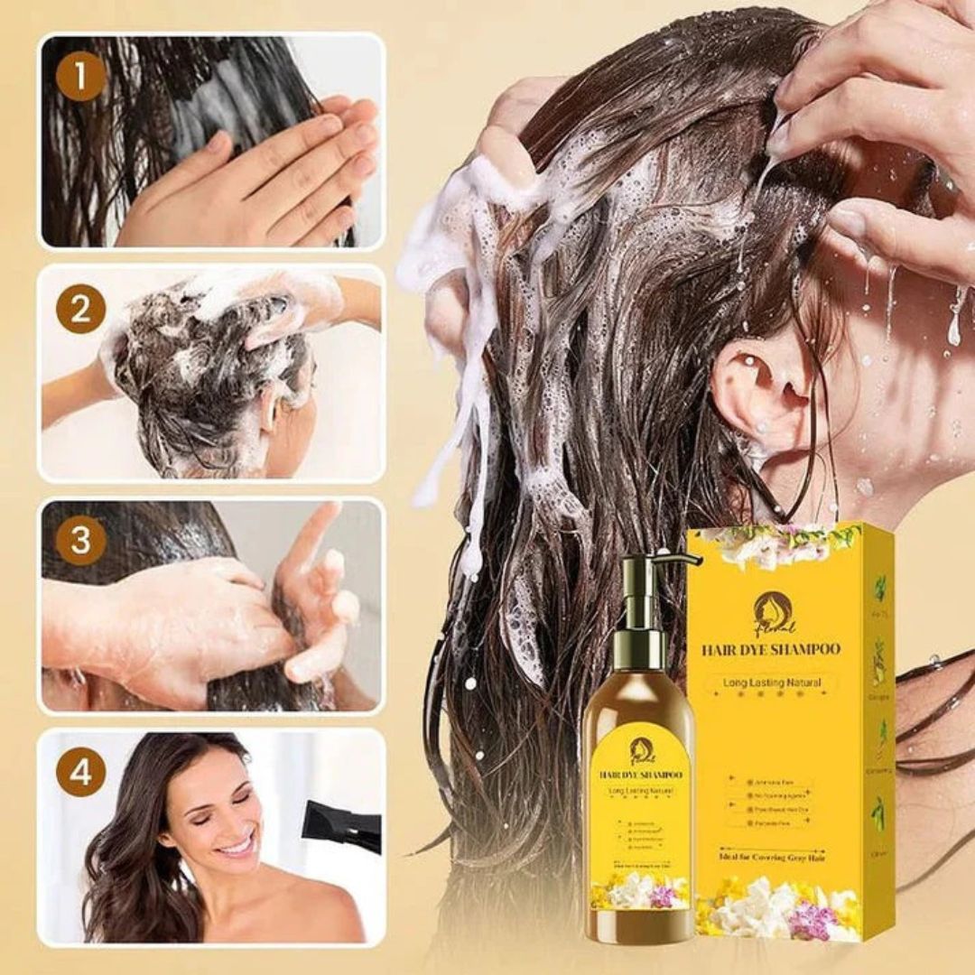 Natural Hair Dye Shampoo (😍Buy 1 Get 3 FREE Today Only Offer)